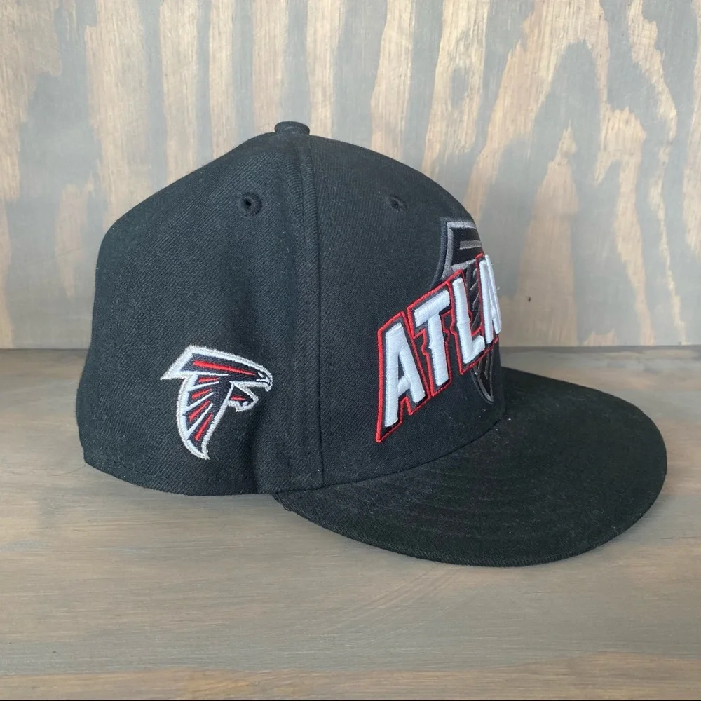 Atlanta Falcons New Era 59Fifty NFL Equipment Fitted Baseball Hat Cap Sz 7 3/8_3
